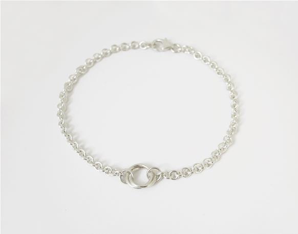 Sterling silver infinity knot bracelet