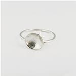 Minimalist stacking dome ring in sterling silver