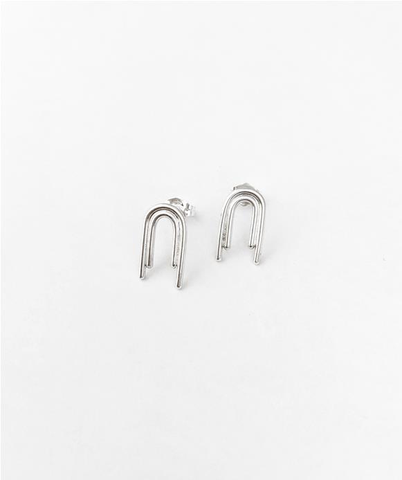 Modern Rainbow earrings in Sterling Silver