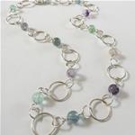 Loops Chain With Fluorite Stones